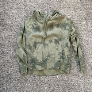 Green Tie-Dye Hoodie for Men